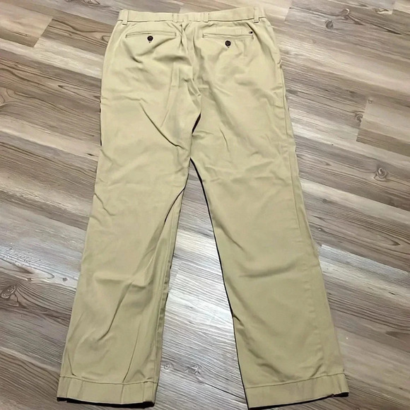 Tommy Hilfiger Chino Pants Custom Fit Khakis Straight leg Mens size 34 X 32 Tan - Picture 9 of 12